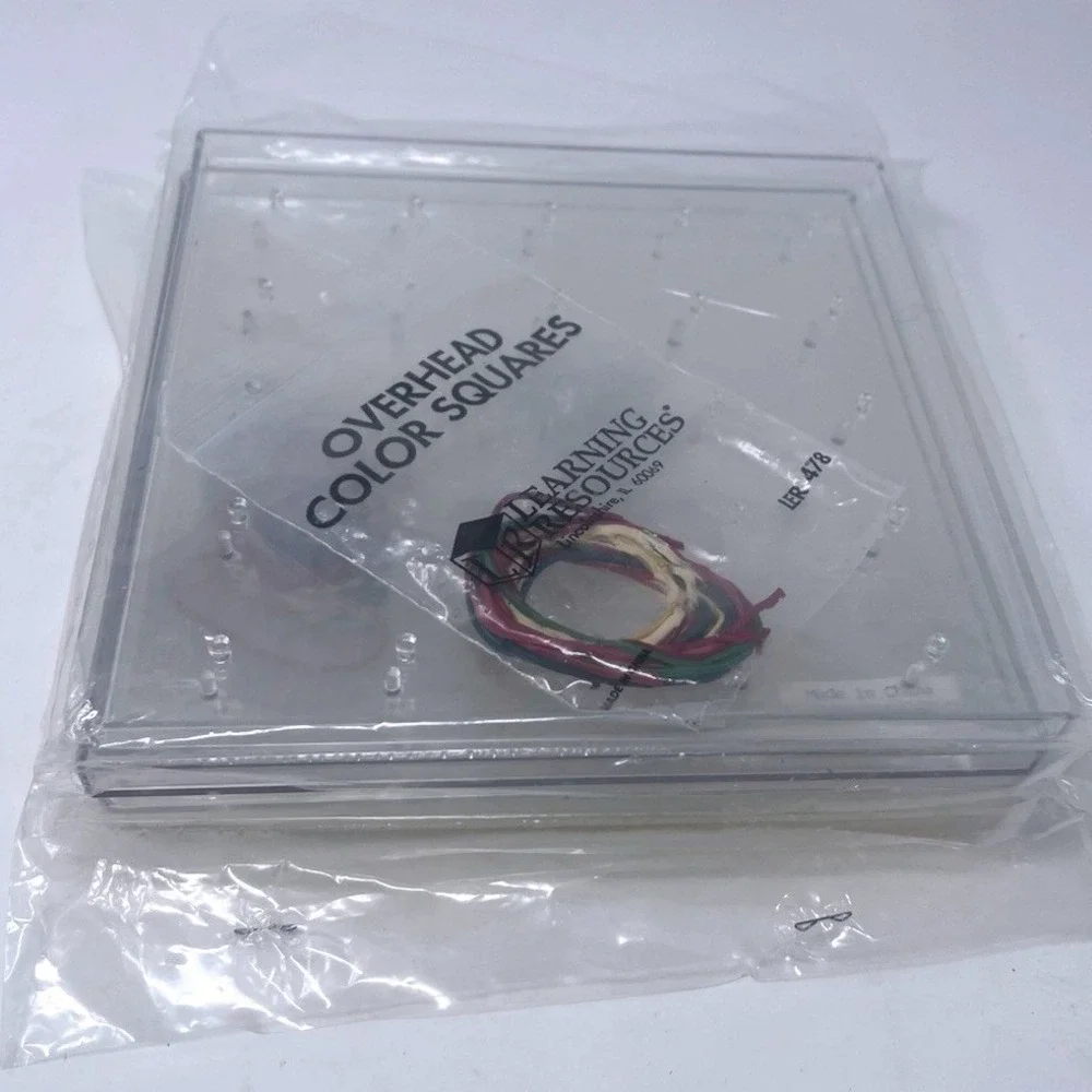 Lot of 5 Math Learning Center Clear Geoboards  Manipulatives STEM Geometry Shape